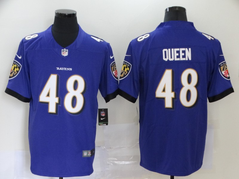 Baltimore Ravens #48 Patrick Queen Purple Vapor Untouchable Limited Jersey