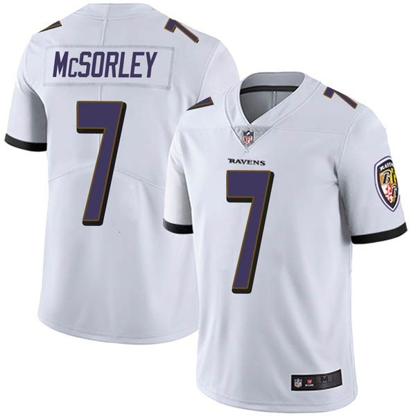 Baltimore Ravens #7 Trace McSorley White Vapor Untouchable Limited Jersey