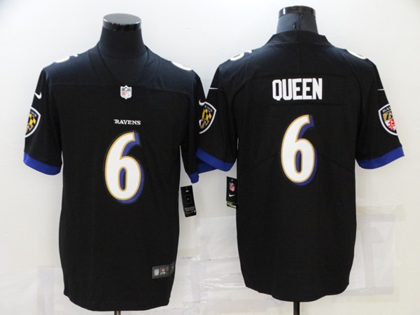 Baltimore Ravens #6 Patrick Queen Black Vapor Untouchable Limited Stitched Jersey