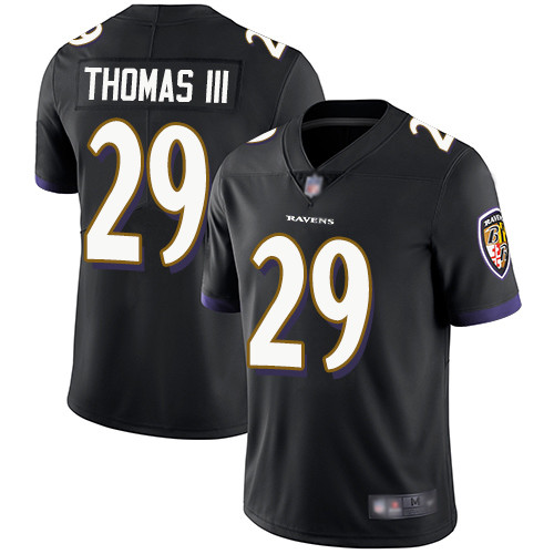 Baltimore Ravens #29 29 Earl Thomas III Black Vapor Untouchable Limited Jersey