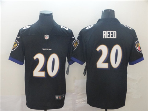Baltimore Ravens #20 Ed Reed Black Vapor Untouchable Jersey
