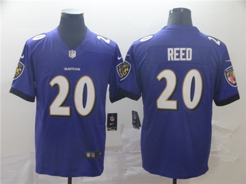 Baltimore Ravens #20 Ed Reed Purple Vapor Untouchable Jersey