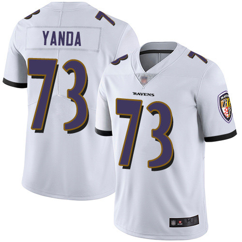 Baltimore Ravens #73 Marshal Yanda White Vapor Untouchable Limited Jersey