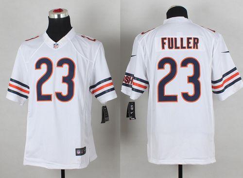 Bears #23 Kyle Fuller White Stitched Limited Nike Jersey