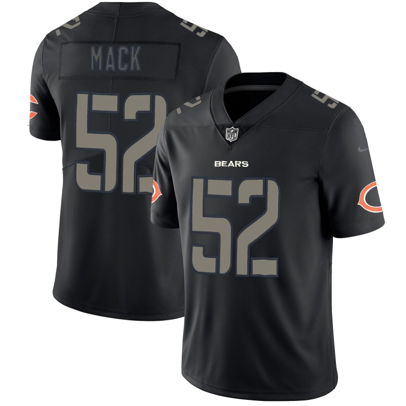 Bears #52 Khalil Mack 2018 Black Impact Limited Stitched Jersey