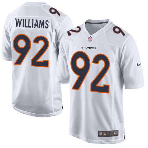 Broncos #92 Sylvester Williams White Stitched Game Event Nike Jersey