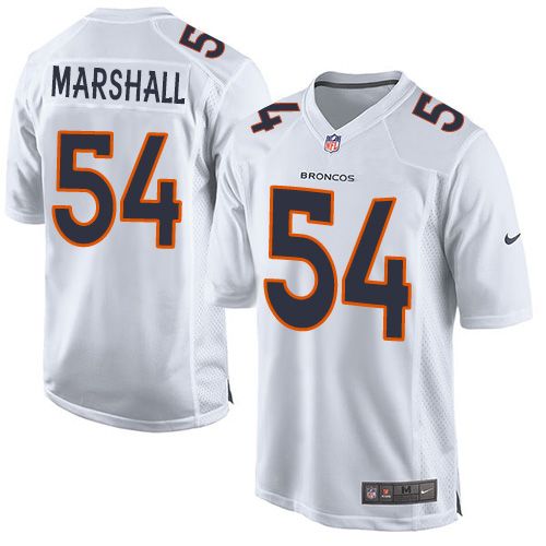 Broncos #54 Brandon Marshall White Stitched Game Event Nike Jersey
