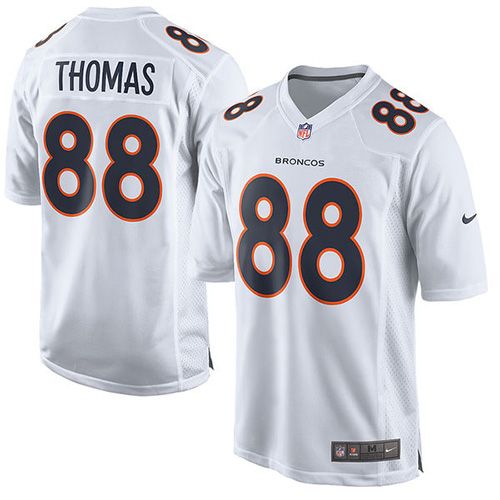 Broncos #88 Demaryius Thomas White Stitched Game Event Nike Jersey