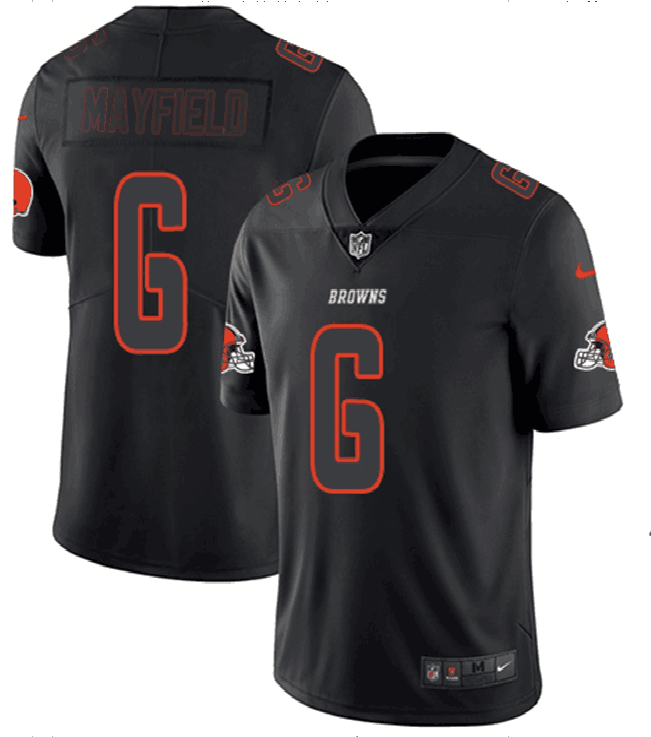 Browns #6 Baker Mayfield 2018 Black Impact Limited Stitched Jersey