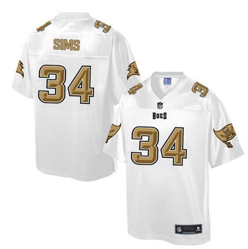 Buccaneers #34 Charles Sims White Pro Line Fashion Game Nike Jersey