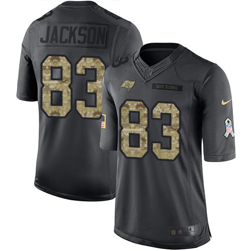 Buccaneers #83 Vincent Jackson Black Stitched Limited 2016 Salute To Service Nike Jersey