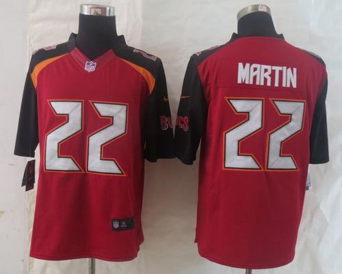 Buccaneers #22 Doug Martin Red Team Color Stitched New Limited Nike Jersey