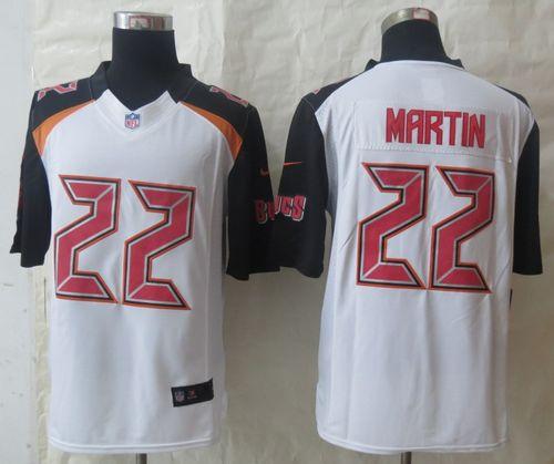 Buccaneers #22 Doug Martin White Stitched New Limited Nike Jersey
