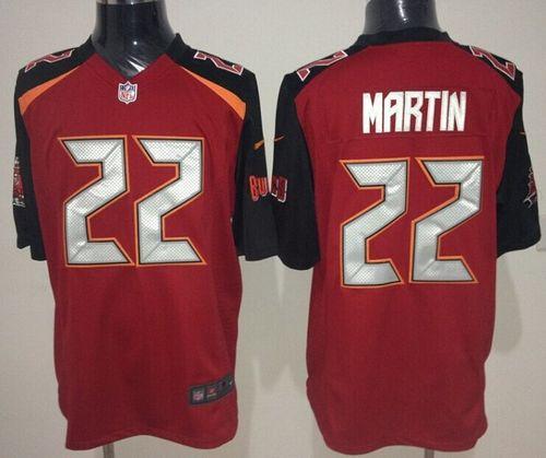 Buccaneers #22 Doug Martin Red Team Color Stitched New Game Nike Jersey