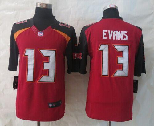 Buccaneers #13 Mike Evans Red Team Color Stitched New Limited Nike Jersey