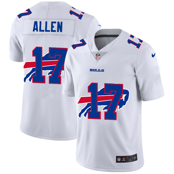 Buffalo Bills #17 Josh Allen White Stitched Jersey
