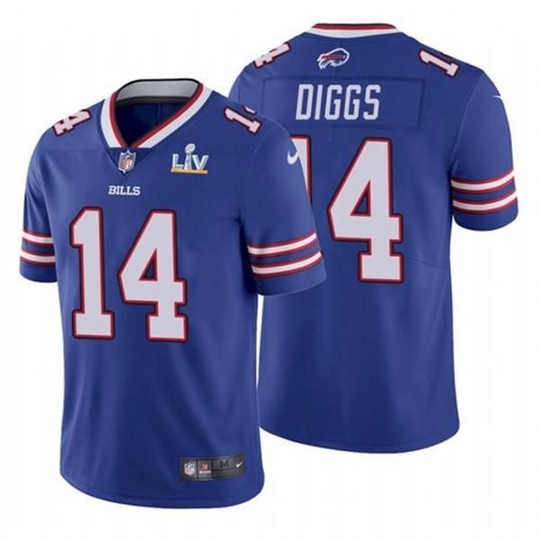 Buffalo Bills #14 Stefon Diggs Blue 2021 Super Bowl LV Stitched Jersey
