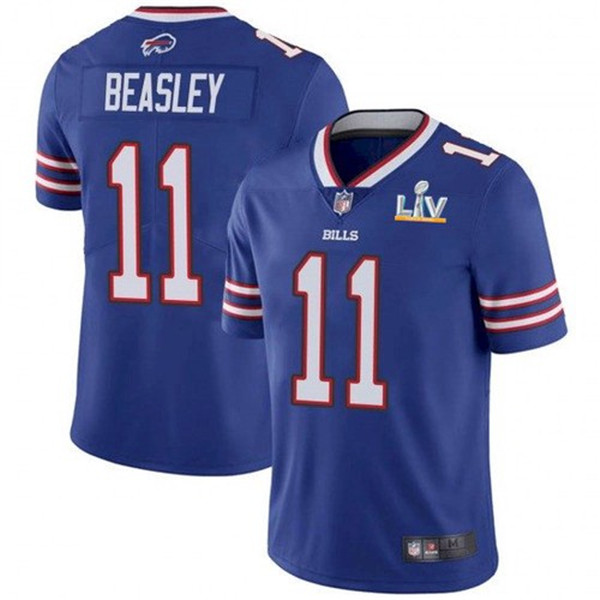 Buffalo Bills #11 Cole Beasley Blue 2021 Super Bowl LV Stitched Jersey