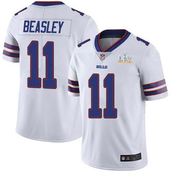 Buffalo Bills #11 Cole Beasley White 2021 Super Bowl LV StitchedJersey
