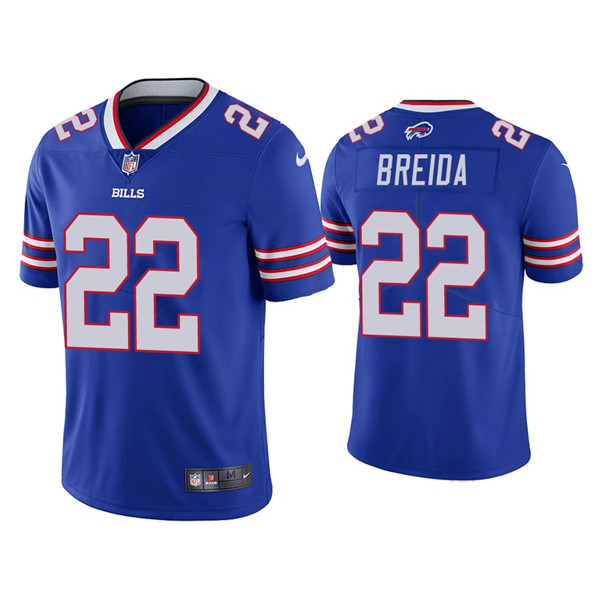 Buffalo Bills #22 Matt Breida Blue Vapor Untouchable Limited Stitched Jersey