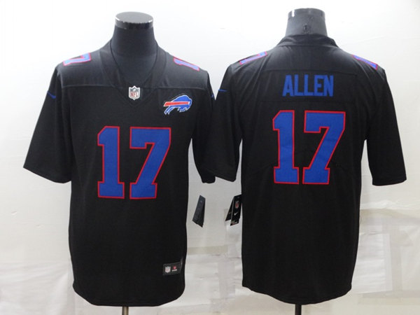 Buffalo Bills #17 Josh Allen Black Vapor Untouchable Limited Stitched Jersey