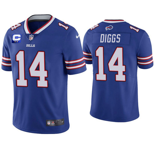 Buffalo Bills 2022 #14 Stefon Diggs Royal Blue With 2-Star C Patch Vapor Untouchable Limited Stitched Jersey