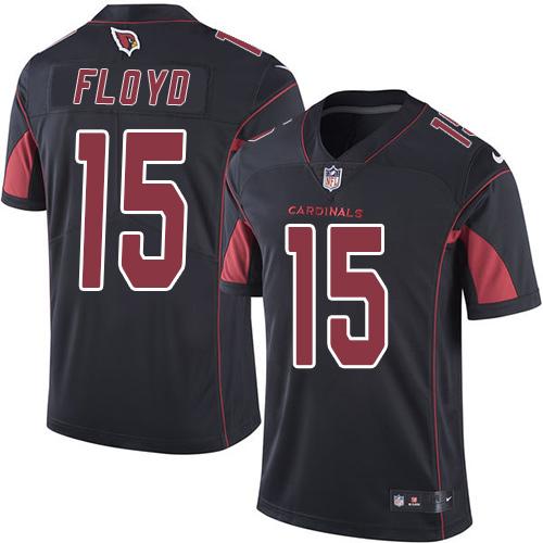 Cardinals #15 Michael Floyd Black Stitched Limited Rush Nike Jersey