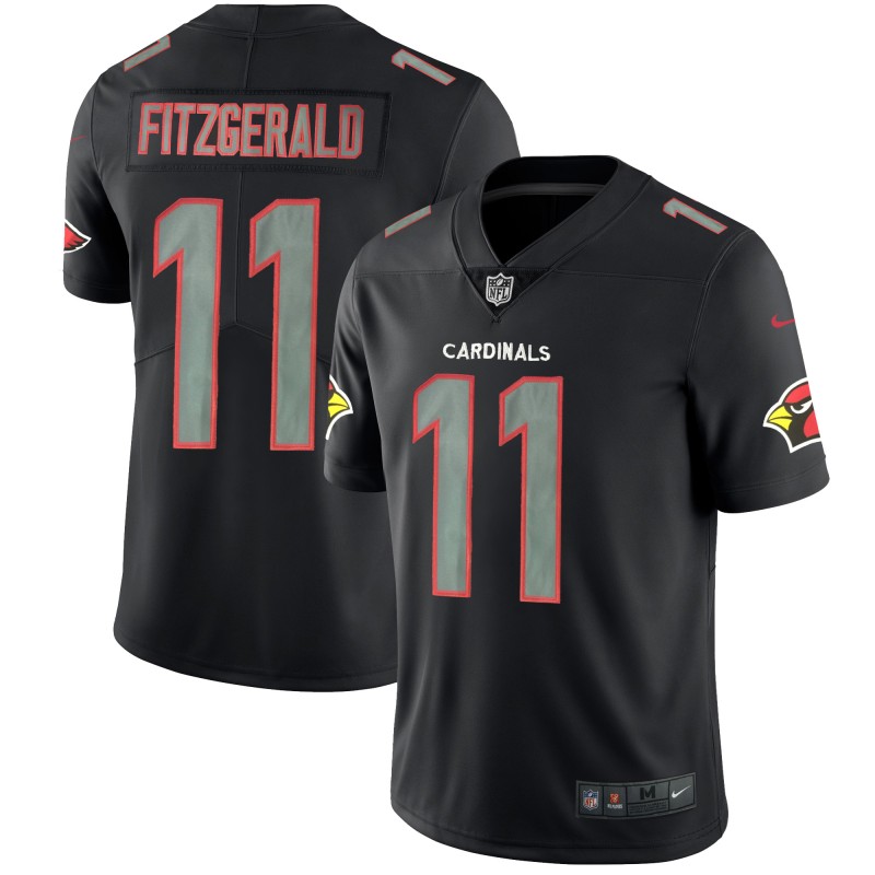 Cardinals #11 Larry Fitzgerald 2018 Black Impact Limited Stitched Jersey