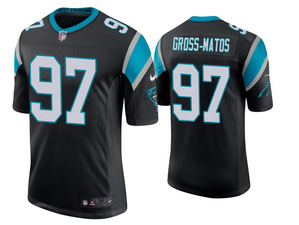 Carolina Panthers #97 Yetur Gross-Matos Black 2020 Vapor Untouchable Limited Stitched Jersey