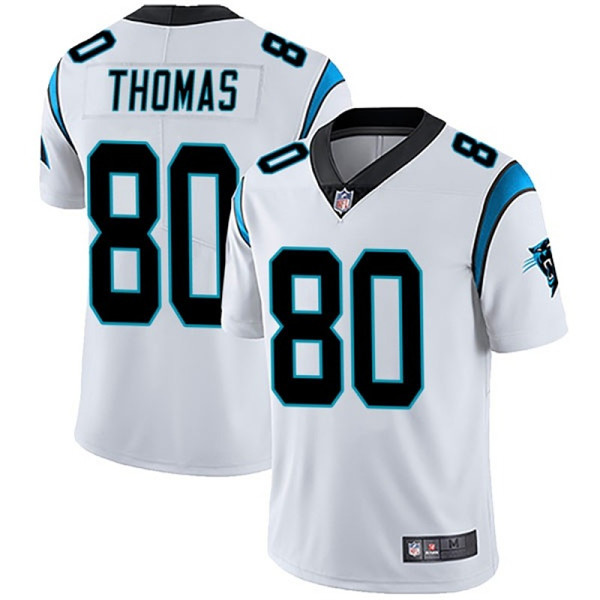 Carolina Panthers #80 Ian Thomas White Vapor Untouchable Limited Stitched Jersey