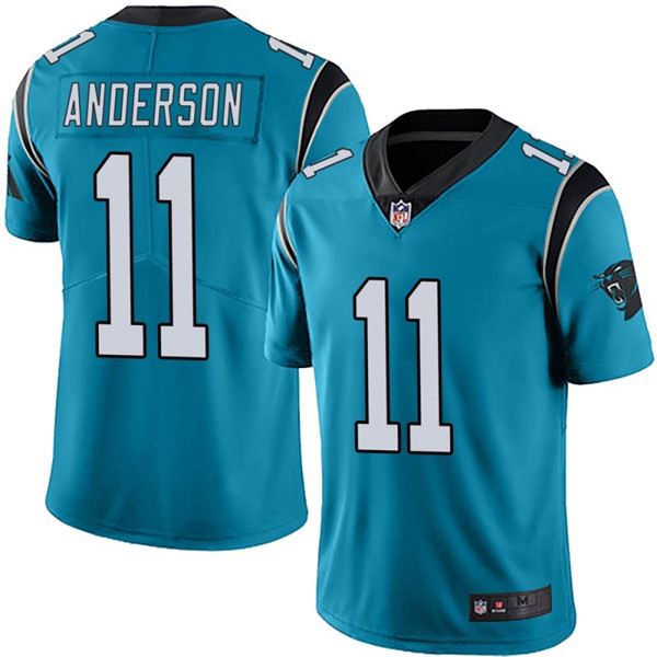 Carolina Panthers #11 Robby Anderson Blue Vapor Untouchable Limited Stitched Jersey