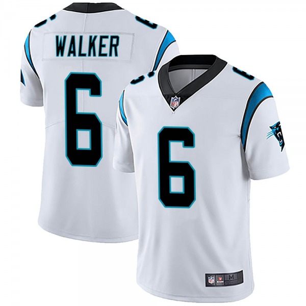 Carolina Panthers #6 P.J. Walker White Vapor Untouchable Limited Stitched Jersey