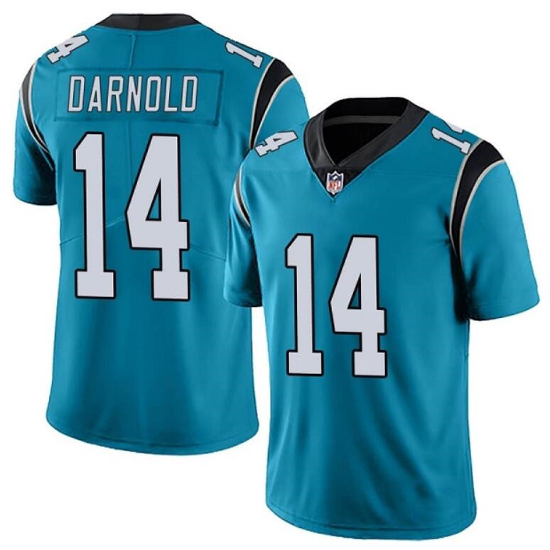 Carolina Panthers #14 Sam Darnold Blue Vapor Untouchable Limited Stitched Jersey 