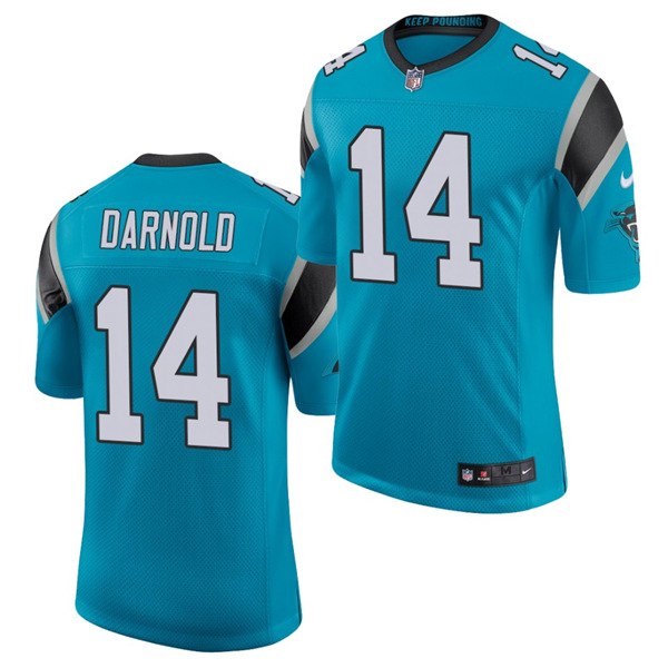 Carolina Panthers #14 Sam Darnold Blue Stitched Jersey