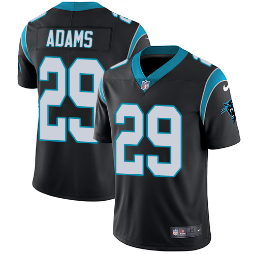 Carolina Panthers #29 Mike Adams Black Vapor Untouchable Limited Stitched Jersey