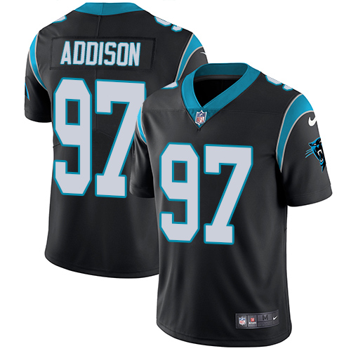 Carolina Panthers #97 Mario Addison Black Vapor Untouchable Limited Stitched Jersey