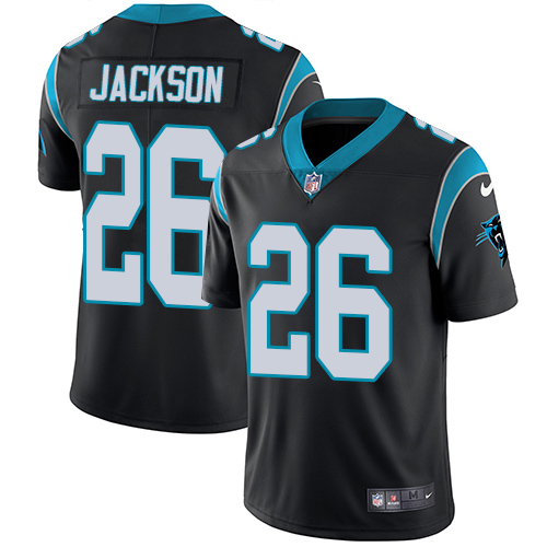 Carolina Panthers #26 Donte Jackson Black Vapor Untouchable Limited Stitched Jersey