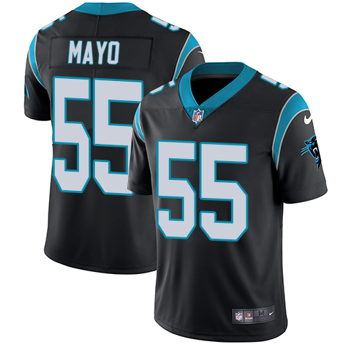 Carolina Panthers #55 David Mayo Black Vapor Untouchable Limited Stitched Jersey