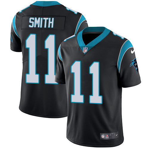 Carolina Panthers #11 Torrey Smith Black Vapor Untouchable Limited Stitched Jersey