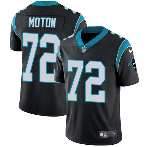 Carolina Panthers #72 Taylor Moton Black Vapor Untouchable Limited Stitched Jersey