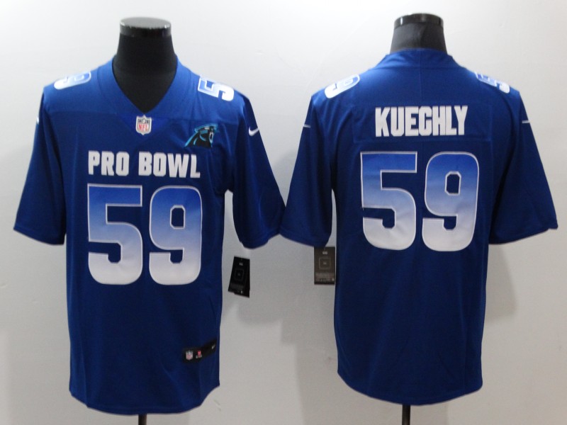 Carolina Panthers #59 Luke Kuechly Royal 2019 Pro Bowl Game Jersey