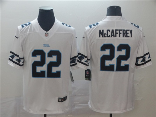Carolina Panthers #22 Christian McCaffrey White 2019 Team Logo Cool Edition Limited Stitched Jersey