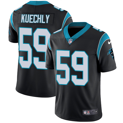 Carolina Panthers #59 Luke Kuechly Black Vapor Untouchable Limited Stitched Jersey