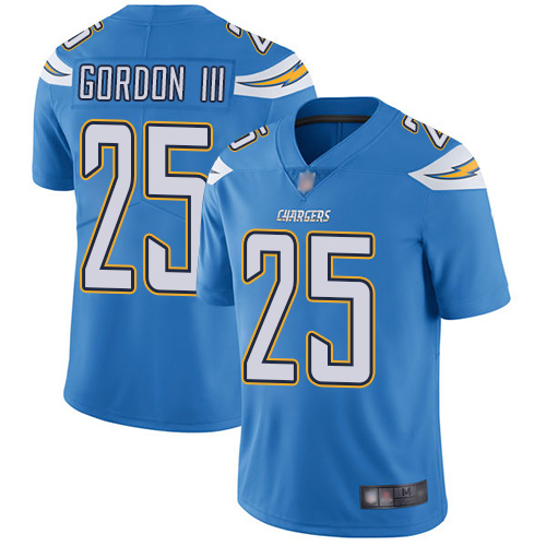 Chargers #25 Melvin Gordon Electric Blue Vapor Untouchable Limited Stitched Jersey