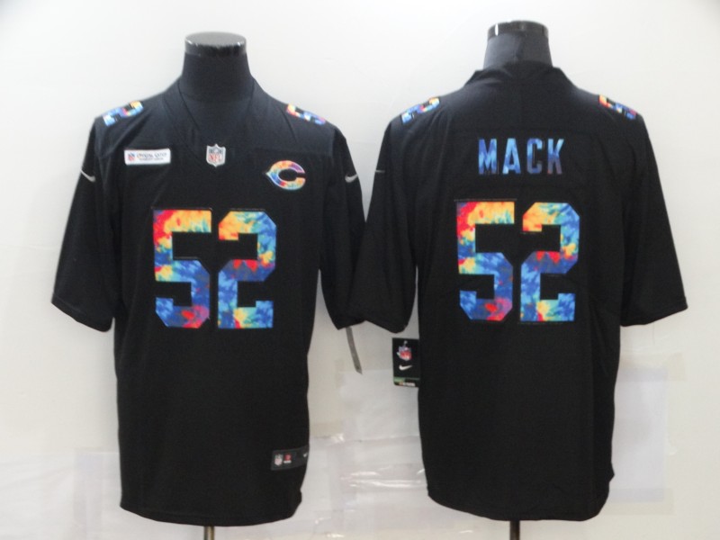 Chicago Bears #52 Khalil Mack 2020 Black Crucial Catch Limited Stitched Jersey