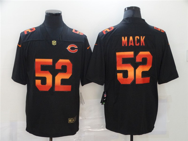 Chicago Bears #52 Khalil Mack 2020 Black Fashion Limited Stitched Jersey