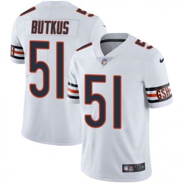Chicago Bears #51 Dick Butkus White Vapor Untouchable Limited Stitched Jersey