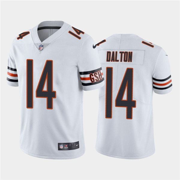 Chicago Bears #14 Andy Dalton White Vapor Untouchable Limited Stitched Jersey