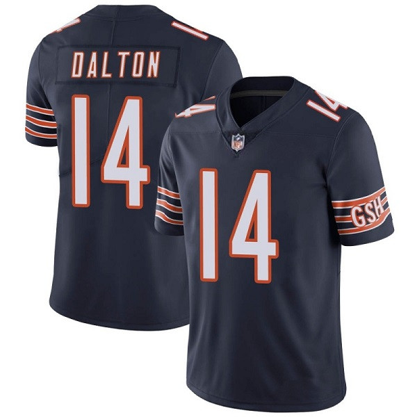 Chicago Bears #14 Andy Dalton Navy Vapor Untouchable Limited Stitched Jersey