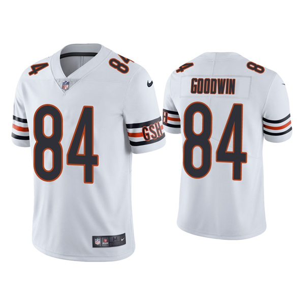 Chicago Bears #84 Marquise Goodwin White Stitched Football Jersey